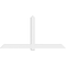 Ekena Millwork Eugene Architectural Grade PVC Gable Bracket, 96"W x 48"H x 4"D x 6"F, 12/12 Pitch GBP096X48X0406EUG00 - alternate 5